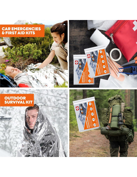 Manta Térmica ANLOKE 10 Paquete 82x64 cm Supervivencia