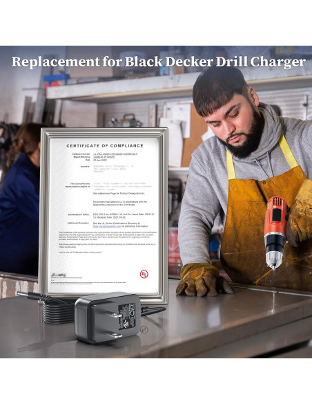 Cargador 12V Black & Decker GCO1200 Adaptador AC/DC 1.8m