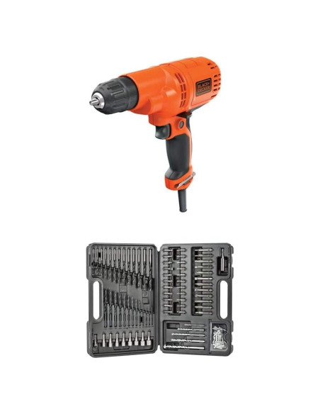Taladro Atornillador BLACK+DECKER DR260C 5.5 Amp 109 Piezas