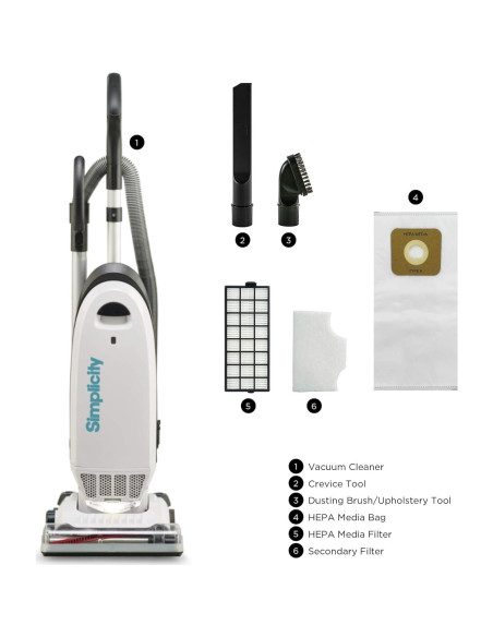 Aspiradora Vertical Simplicity S20EZM HEPA para Alergias