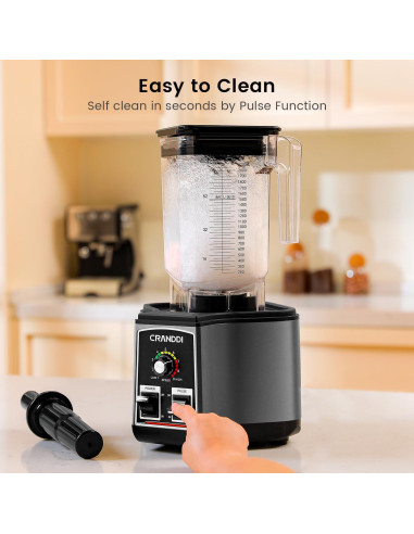 Licuadora CRANDDI K85 2,2L 1500W 9 Velocidades Gris