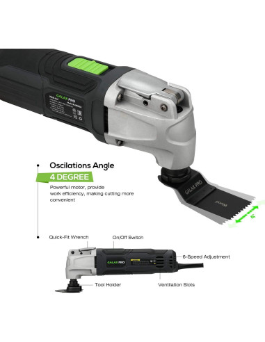 Multiherramienta Oscilante GALAX PRO 86225 28 Accesorios