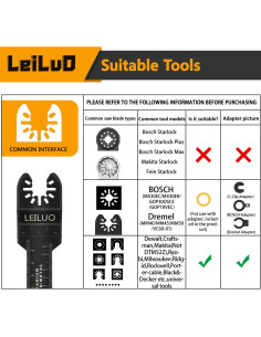 Kit de Cuchillas Multiherramienta LEILUO 112 Pcs Accesorios 2