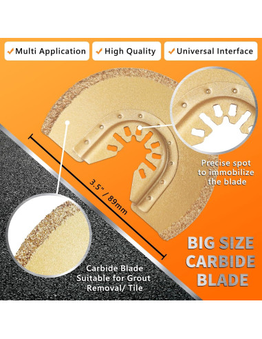 87 Pcs Cuchillas Multiherramienta OTUCO para Madera y Metal