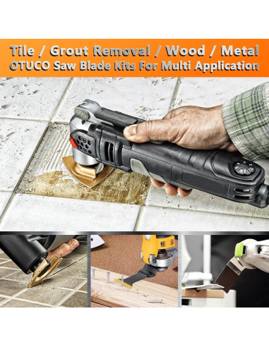 87 Pcs Cuchillas Multiherramienta OTUCO para Madera y Metal