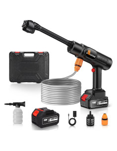 Hidrolavadora Inalámbrica Muzisst 900 PSI 6-en-1 Portátil