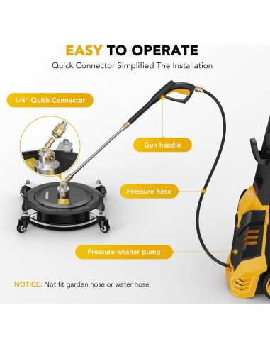 Limpiador de Superficies EVEAGE 36.83 cm para Lavadora a Presión