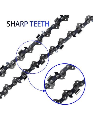 2 Piezas Cadena de Motosierra 25 cm Opuladuo 40 Enlaces