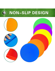 Conos de Entrenamiento de Agilidad PIKZH 23 cm 12 Pcs Antideslizantes 2