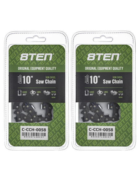 Cadena de Motosierra 8TEN 25.4 cm .043 3/8 LP 40DL