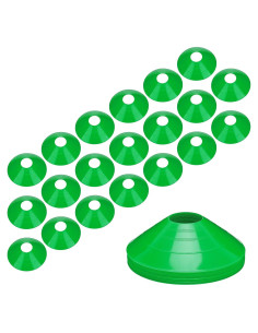 Conos de Entrenamiento BiAnYC 20 Pcs Verde 19 cm para Fútbol