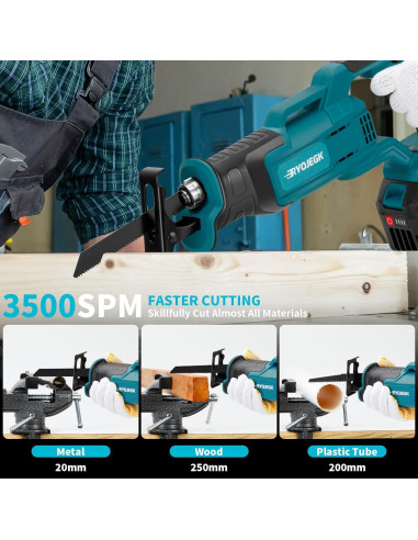 Sierra Recíproca RYOJEGK 21V Sin Escobillas 3500 SPM