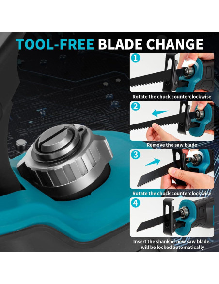 Sierra Recíproca RYOJEGK 21V Sin Escobillas 3500 SPM