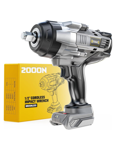 Llave de impacto inalámbrica 1/2" DIYtoolifz 2000 Nm 20V