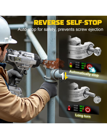 Llave de impacto inalámbrica 1/2" DIYtoolifz 2000 Nm 20V