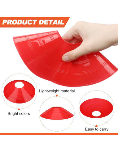 Conos de Fútbol Jerify 80 Pcs Multicolor con Soportes