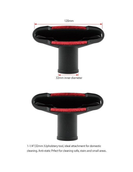 Kit de Accesorios para Aspiradora GIBTOOL 10 Piezas