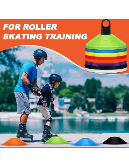 Conos de Fútbol Jerify 80 Pcs Multicolor con Soportes