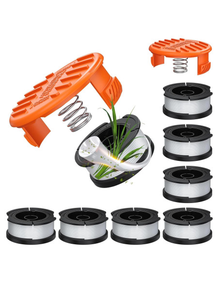 Carretes de Recortadora Bessport 8 Piezas 0.15 cm Nylon