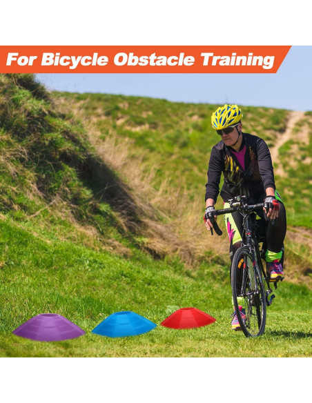 Conos de Fútbol Jerify 80 Pcs Multicolor con Soportes