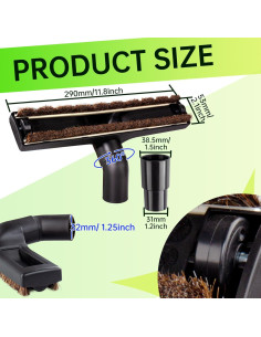 Cepillo de Piso 12" IOEALD para Aspiradora Shark 32mm 2