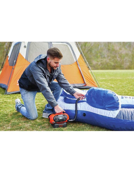 Inflador Inalámbrico BLACK+DECKER 20V Max, 3 Modos