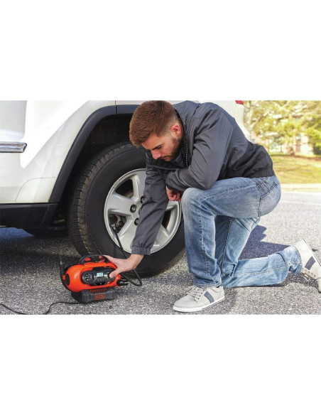 Inflador Inalámbrico BLACK+DECKER 20V Max, 3 Modos