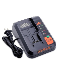 Cargador de Batería 20V Black & Decker BDCAC202B 2A Carga Rápida