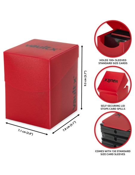 Caja de Barajas Vault X + 150 Fundas Negras TCG