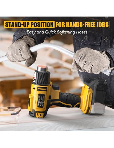 Pistola de Calor Inalámbrica LIVOWALNY 350W Dewalt 20V