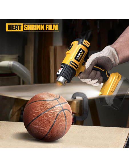 Pistola de Calor Inalámbrica LIVOWALNY 350W Dewalt 20V