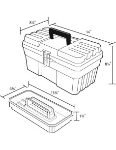 Caja de Almacenamiento Akro-Mils 35.56x20.32x20.32 cm Transparente 2