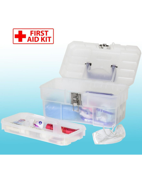 Caja de Almacenamiento Akro-Mils 35.56x20.32x20.32 cm Transparente
