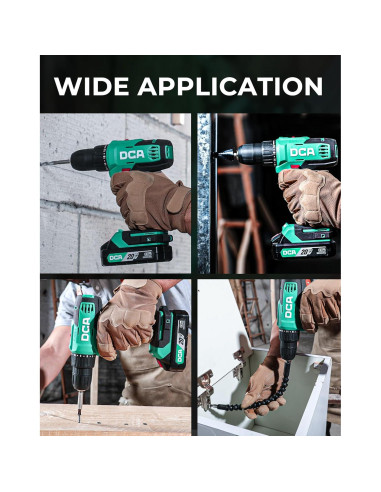 Taladro Inalámbrico DCA 20V 336 Nm Torque 2 Velocidades