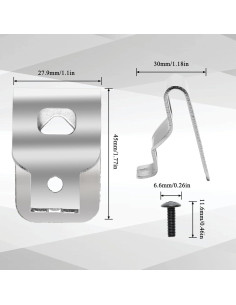 10 Clips de Cinturón COITEK para Dewalt 20V DCD980 DCD985 2
