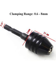 Adaptador de Broca Hexagonal Rirui 1/4 para Destornillador 2