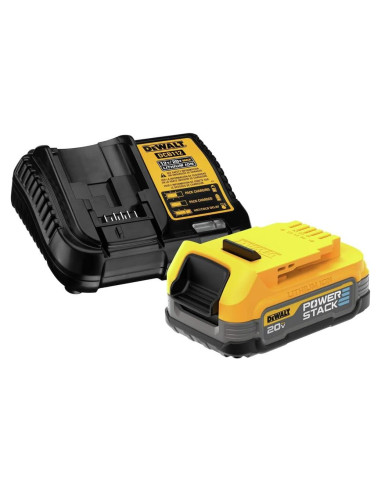 Batería Compacta DEWALT 20V MAX* POWERSTACK + Cargador