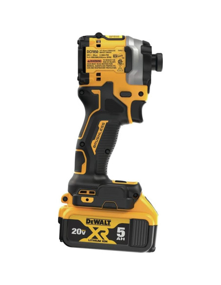 Destornillador de Impacto DEWALT DCF850P1 20V Inalámbrico