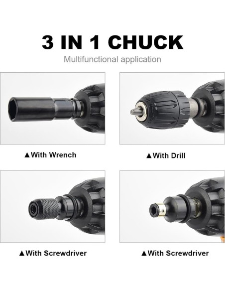 Llave de impacto inalámbrica AUTOJARE 20V 650N.m 3 en 1