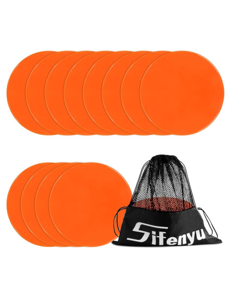 Marcadores de Spot de Goma SIFENYU 23cm Antideslizantes 12pcs