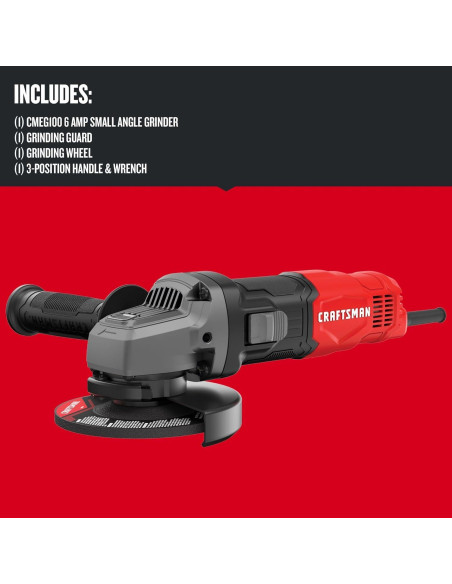 Amoladora Angular Craftsman CMEG100 6A 1.85kg 12000 RPM