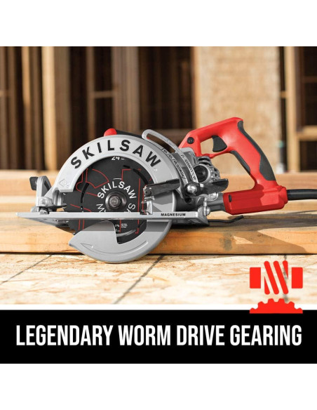 Sierra Circular SKIL 7-1/4" 15A Transmisión de Gusano Plata