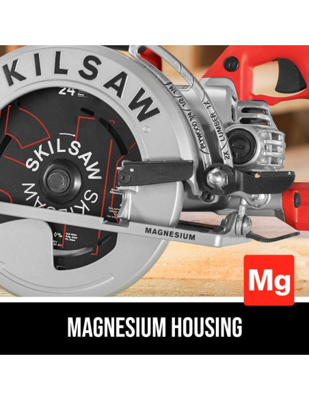 Sierra Circular SKIL 7-1/4" 15A Transmisión de Gusano Plata