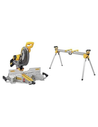 Sierra Ingletadora DEWALT DWS780 12" Doble Inclinación con Soporte