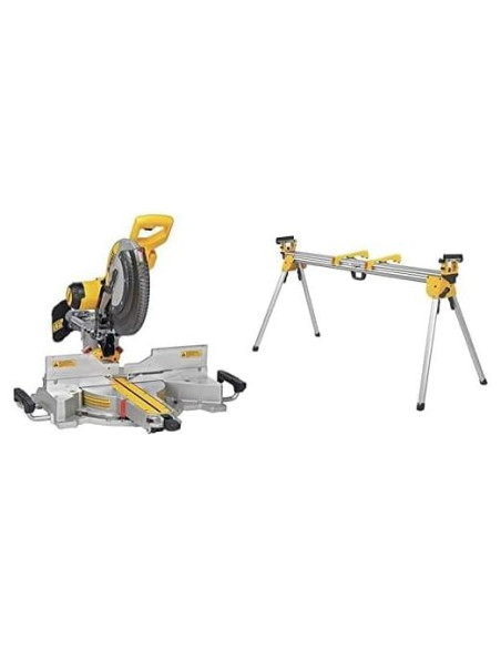 Sierra Ingletadora DEWALT DWS780 12" Doble Inclinación con Soporte
