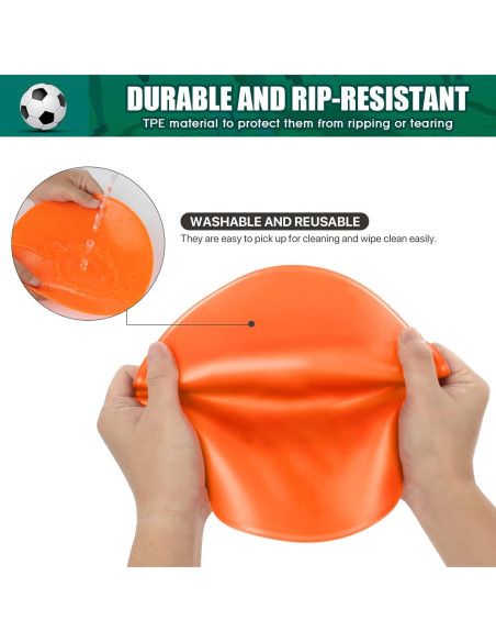 Marcadores de Spot de Goma SIFENYU 23cm Antideslizantes 12pcs