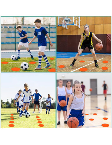 Marcadores de Spot de Goma SIFENYU 23cm Antideslizantes 12pcs