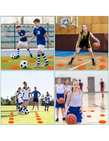 Marcadores de Spot de Goma SIFENYU 23cm Antideslizantes 12pcs