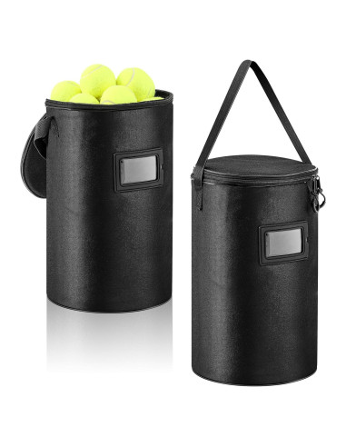 Aliceset 2 Bolsas de Pelotas de Tenis y Pickleball 900D Negro