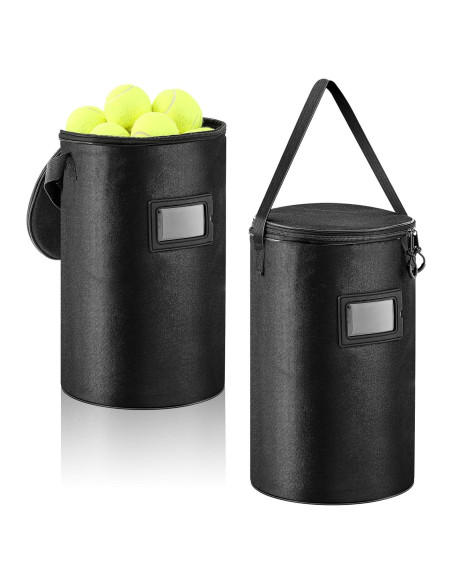Aliceset 2 Bolsas de Pelotas de Tenis y Pickleball 900D Negro
